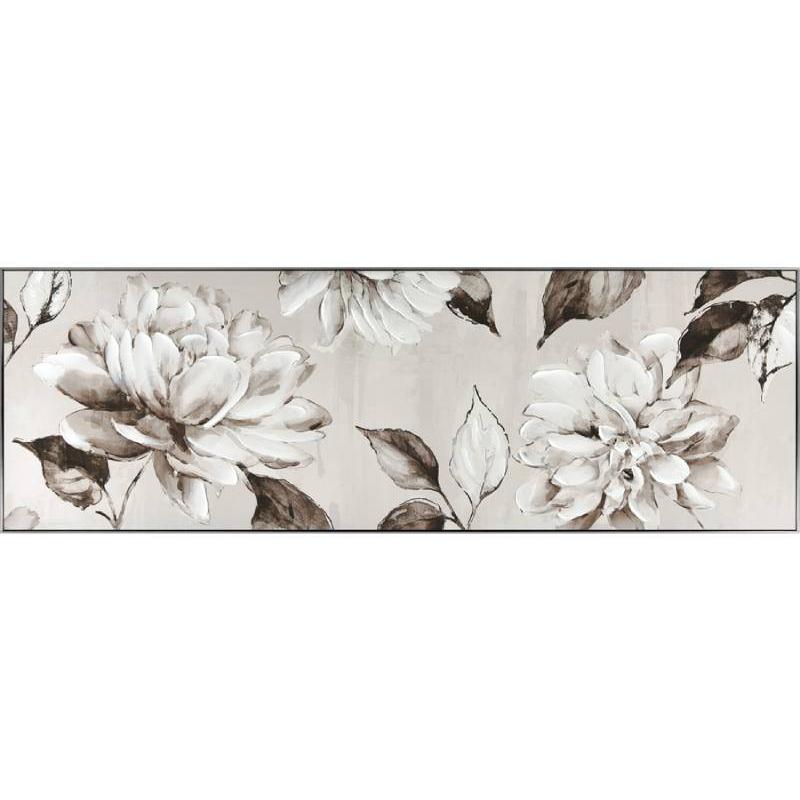 Toile encadrée florale 40 x 120