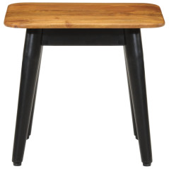 Table basse 45x45x40 cm bois de manguier solide et fer