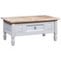 Table basse Pin mexicain Gamme Corona Gris 100x55x45 cm