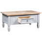 Table basse Pin mexicain Gamme Corona Gris 100x55x45 cm