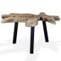 Table basse Teck authentique 80 x 70 x 38 cm