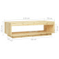 Table basse 110x50x33,5 cm Bois de sapin massif