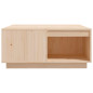 Table basse 80x81x36,5 cm Bois massif de pin