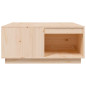 Table basse 80x81x36,5 cm Bois massif de pin