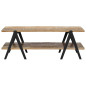 Table basse 115x60x40 cm Bois de récupération massif