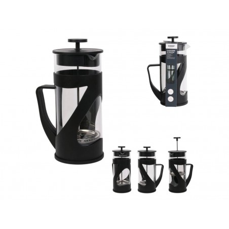 Cafetière à piston noir 1.2L