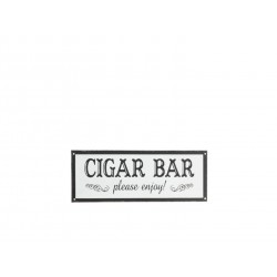 Plaque murale en métal Cigar Bar