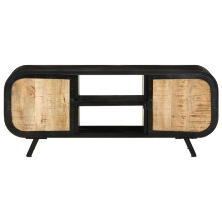 Meuble TV 110x30x45 cm Bois de manguier brut