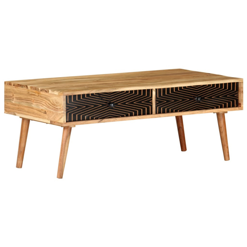 Table basse 100x50x39 cm Bois d'acacia solide