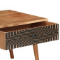 Table basse 100x50x39 cm Bois d'acacia solide