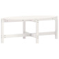 Table basse Blanc 118x63x45 cm Bois massif de pin