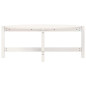 Table basse Blanc 118x63x45 cm Bois massif de pin