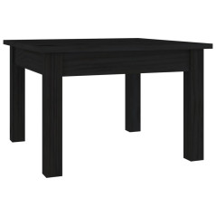 Table basse Noir 45x45x30 cm Bois massif de pin
