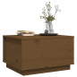 Table basse Marron miel 60x50x35 cm Bois massif de pin