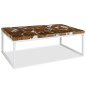 Table basse Teck Résine 110 x 60 x 40 cm