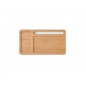 Organisateur en Bambou avec Chargeur Induction