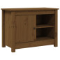 Meuble TV Marron miel 70x36,5x52 cm Bois de pin massif